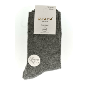 Vlnené termo sivé ponožky RYLEE